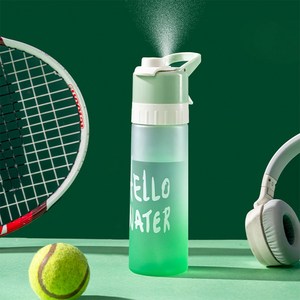 SMABAT 스프레이 휴대용 물병 대용량텀블러 스프레이보틀 운동 스포츠물병 핸들형 보틀 650ML, 650ml, 그린, 1개