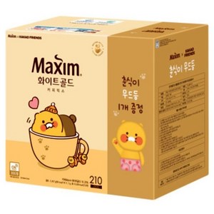 춘식이무드등 맥심 화이트골드 210T, 11.7g, 1개, 210개