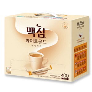 [맥심] [동서식품] 화이트골드 커피믹스 400T (I), 11.7g, 1개입, 400개