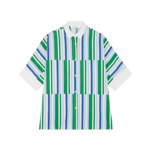 메종키츠네 스트라이프 셔츠