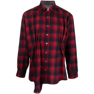 메종 마르지엘라 메종 마르지엘라 X 펜들턴 체크 플레이셔츠, 레드계열+블랙계열, Italy 50(KR 42)