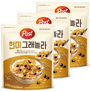 포스트 현미 그래놀라 시리얼, 900g, 3개