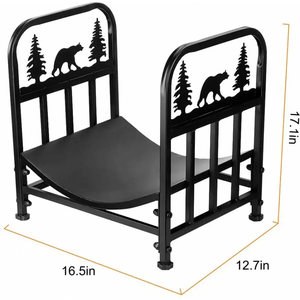장작 거채대 보관대 땔감 보관함 캠핑장 벽난로 화목난로, 42x33x42cm, 1단, 1개