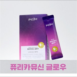 [본사정품] 퓨리카뮤신 글로우 자두 6box 60포 콜라겐젤리 특허뮤신, 10회분, 200g, 1개