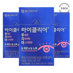 아이클리어 루테인아스타잔틴 12g, 30정, 3개