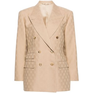 구찌 GG 자카드 더블 브레스티드 블레이저