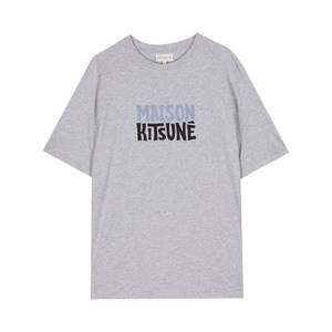 메종키츠네 로고 프린트 티셔츠