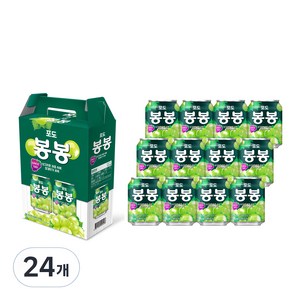 해태음료 포도 봉봉, 238ml, 24개