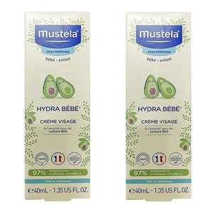 무스텔라 하이드라 모이스쳐라이징 페이셜 크림, 40ml, 2개