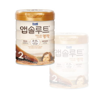 앱솔루트 명작 2FL 분유 2단계, 800g, 2개