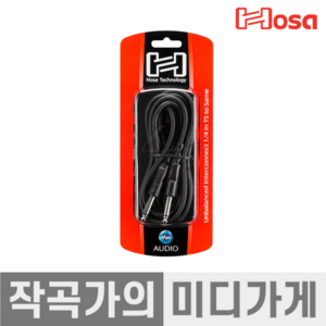 [작곡가의 미디가게] Hosa Unbalanced Cable 호사 55TS - 55TS 케이블 CPP 악기용 기타 케이블 오디오 케이블 연결 케이블, CPP-115 (4.5m), 1개