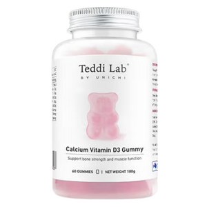 유니치 테디 랩 칼슘 비타민 D3 구미, 60정, 1개