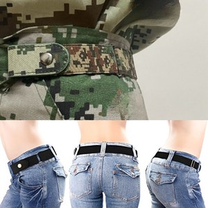 행복한오후 노버클 프리벨트 허리 조절 벨트 패션 허리띠 2P(1세트)