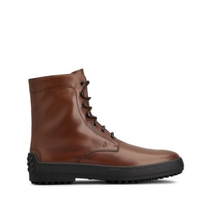 토즈 레더 콤배트 부츠, UK 7(KR 260), 브라운계열