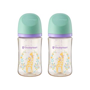 더블하트 모유실감 3세대 노꼭지 트윈팩 240ml 디어프렌즈, 블루밍가든, 2개