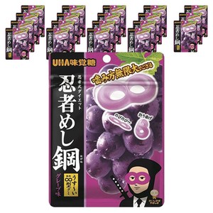 유하미카쿠토 닌자의 밥 질기고 얇은 인피니트 모양 구미 그레이프 맛, 45g, 20개