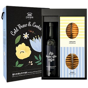 신라명과 콜드브루 쿠키세트, 콜드브루375ml+..., 1개