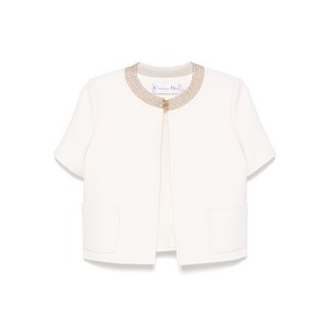 디올 비즈 칼라 재킷