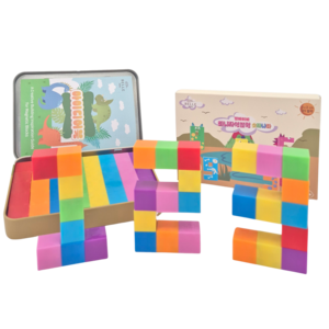 벨베이비 미니 자석블럭 휴대용 틴케이스, 2cm 미니 자석블..., 숫자나라(레인보우), 1개