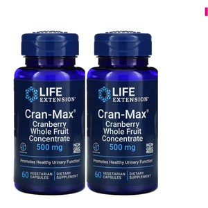 라이프익스텐션 크랜 맥스 500mg Life Extension Can-Max, 2개, 60정