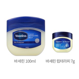 바세린 프로텍팅 젤리 오리지날 100ml + 바세린 립테라피 7g, 100ml 1개+7g 오리지널1개, 1세트, 107g