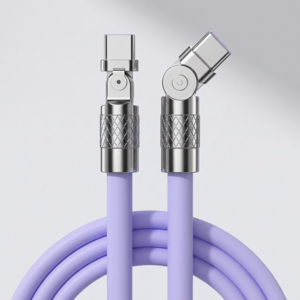 제이엘 120w 초고속 C to C 충전케이블 180도 회전 케이블