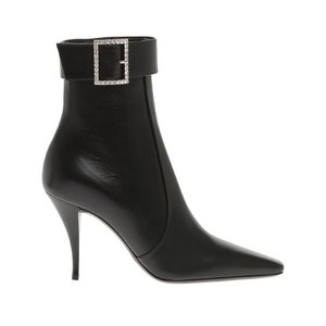 생로랑 클로드 가죽 부츠 90mm, Europe 37.5(KR 245), 블랙계열