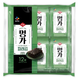 씨제이 명가 파래김 12p, 48g, 1개