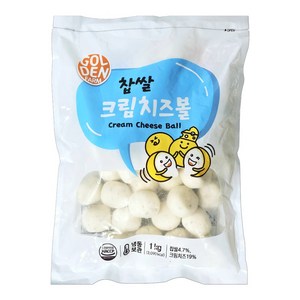 푸드라인_ 찹쌀 크림치즈볼 (생지), 2개, 1kg