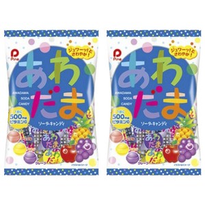 Pine 아와다마 소다 캔디 애플 & 파인 그레이프, 120g, 2개