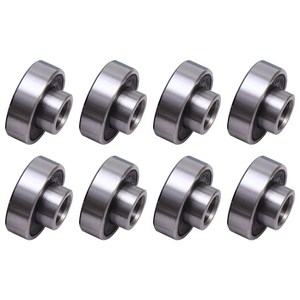 8 Pcs Longboard Hardware Model Car Bearing Skateboard Bearings Parts Bearing Spacer Skateboard R, Black, 8개