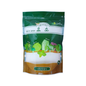 요소 1kg 요소 복합비료 식물성장촉진 밑거름 웃거름 질소 알갱이 비료 텃밭 야채 고농도, 1개