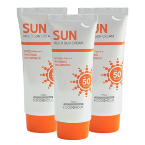 푸드어홀릭 멀티 선크림 SPF50 PA+++, 70ml, 3개