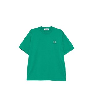 스톤 아일랜드 로고 패치 티셔츠, 그린계열, Standard L(KR 100)