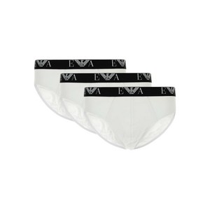 엠포리오아르마니 로고 디테일 브리프 3팩, 화이트계열, XL