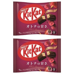 KitKat 어른의 달콤함 더블 베리 & 넛츠 맛 9개입, 101.7g, 2개