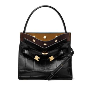 토리 버치 리 라지윌 텍스처 스몰 토트 백