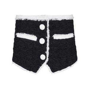 발망 프린지 에지 미니 스커트