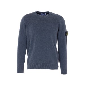 스톤 아일랜드 크루넥 로고 패치 스웨터, 그레이계열, Standard XXL(KR 110)