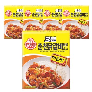 오뚜기 3분 매운낙지 덮밥 소스, 150g, 5개