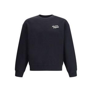 메종키츠네 자수 코튼 스웨트셔츠, 블랙계열, Standard L(KR 105)