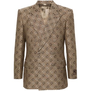 구찌 Maxi Horsebit double-breasted blazer