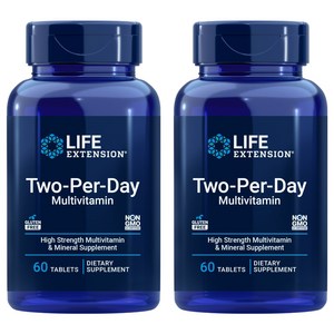 라이프익스텐션 투-퍼-데이 멀티비타민 타블렛, 60정, 2개