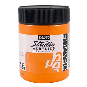 뻬베오 스튜디오 아크릴 물감 500ml, 32 Cadmium oange hue