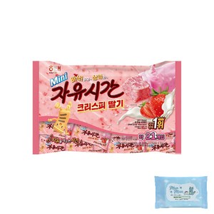 해태 자유시간 미니 크리스피 딸기 (+물티슈10매증정), 250g, 1개