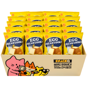 스낵큐 노브랜드 과자, 에그크림쿠키, 30개