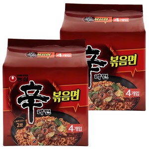 신라면 볶음면 131g, 8개, (4개입 X 2팩)