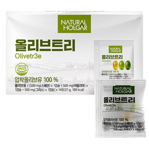 네츄럴올가 지중해 올리브오일 트리 캡슐 42캡슐, 14회분, 1박스