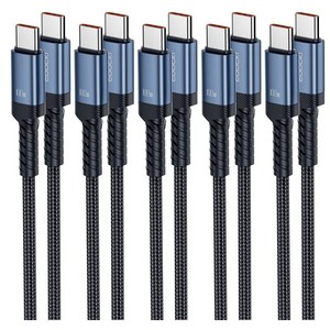 Toocki 단선 방지 E Marker 칩 100W C to C 타입 초고속 메탈 충전 케이블