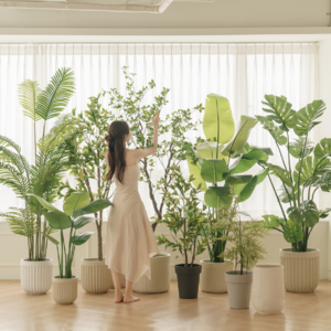 모어댄그린 리얼 인테리어 조화나무 오렌지자스민, 1개, 2. 아레카야자 120cm